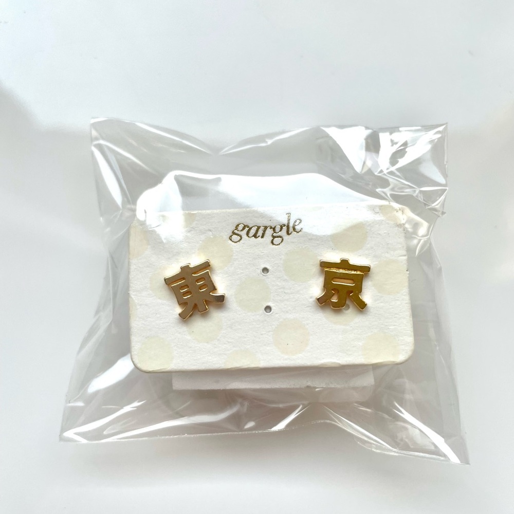 Japanese "TOKYO"Kanji Symbol Earrings